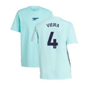 2024-2025 Arsenal Seasonal Tee (Clear Aqua) (Vieira 4)