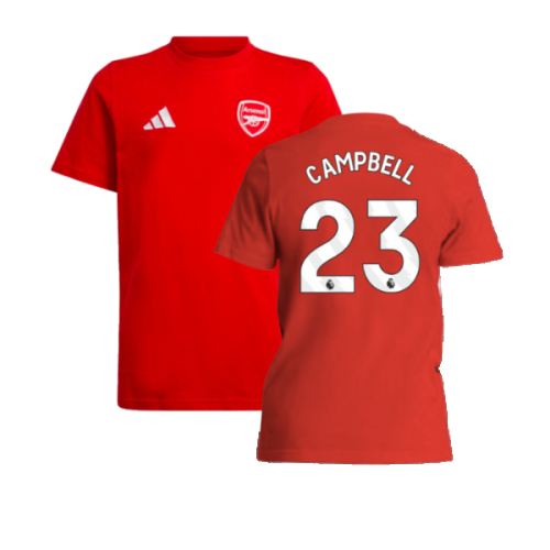 2024-2025 Arsenal Tee (Red) - Kids (Campbell 23)