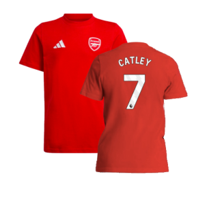 2024-2025 Arsenal Tee (Red) - Kids (Catley 7)