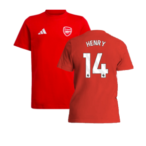 2024-2025 Arsenal Tee (Red) - Kids (Henry 14)