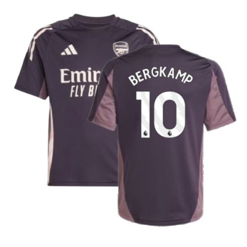 2024-2025 Arsenal Training Jersey (Aurora Black) - Kids (Bergkamp 10)