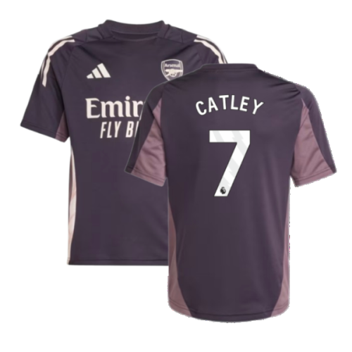 2024-2025 Arsenal Training Jersey (Aurora Black) - Kids (Catley 7)