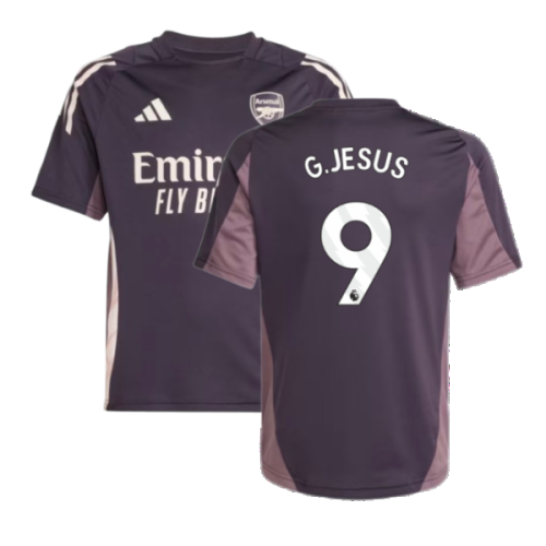 2024-2025 Arsenal Training Jersey (Aurora Black) - Kids (G.Jesus 9)