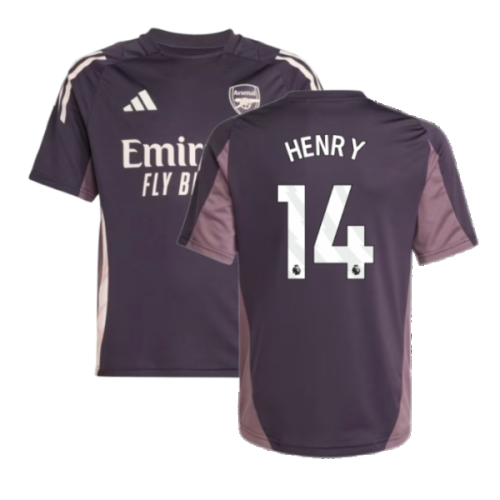 2024-2025 Arsenal Training Jersey (Aurora Black) - Kids (Henry 14)