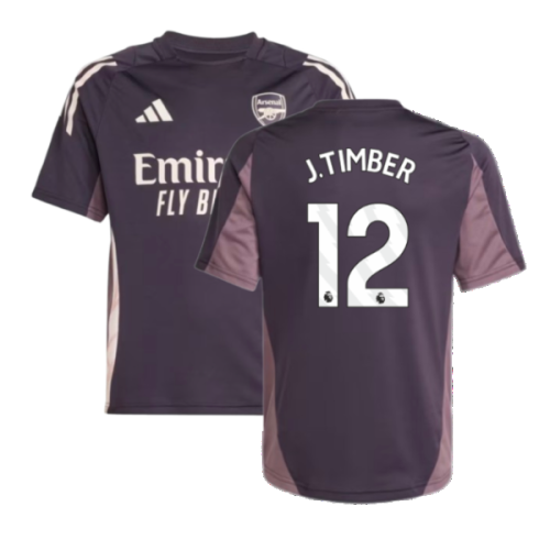 2024-2025 Arsenal Training Jersey (Aurora Black) - Kids (J.Timber 12)