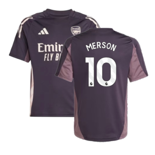 2024-2025 Arsenal Training Jersey (Aurora Black) - Kids (Merson 10)