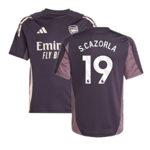 2024-2025 Arsenal Training Jersey (Aurora Black) - Kids (S.Cazorla 19)