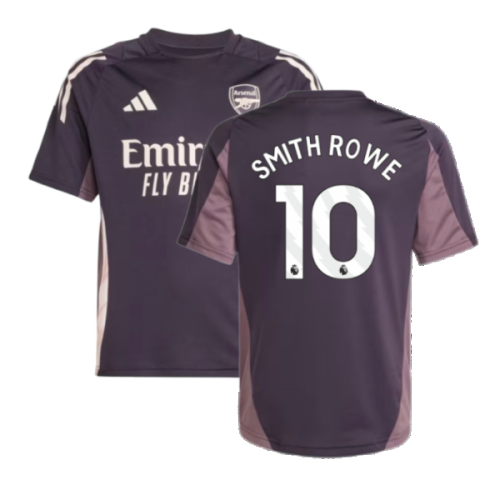 2024-2025 Arsenal Training Jersey (Aurora Black) - Kids (Smith Rowe 10)