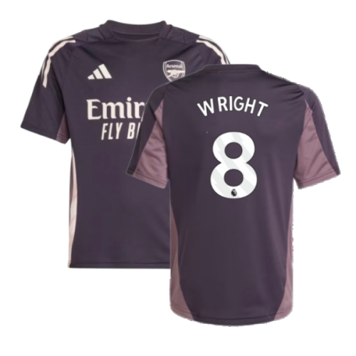 2024-2025 Arsenal Training Jersey (Aurora Black) - Kids (Wright 8)