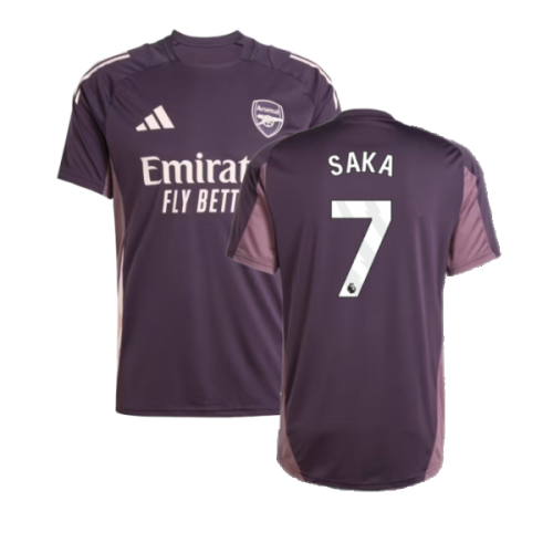 2024-2025 Arsenal Training Jersey (Aurora Black) (Saka 7)