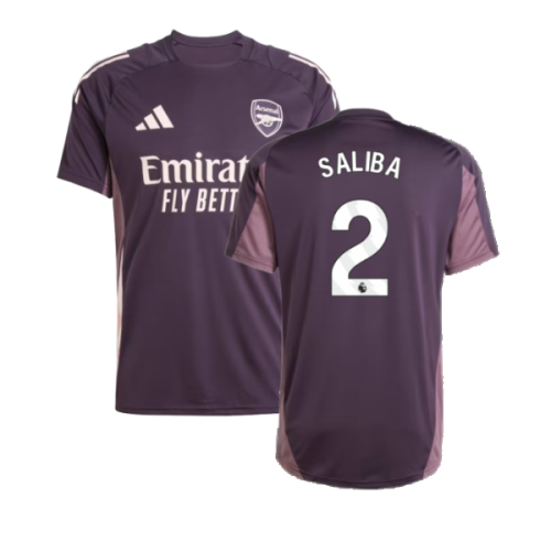 2024-2025 Arsenal Training Jersey (Aurora Black) (Saliba 2)