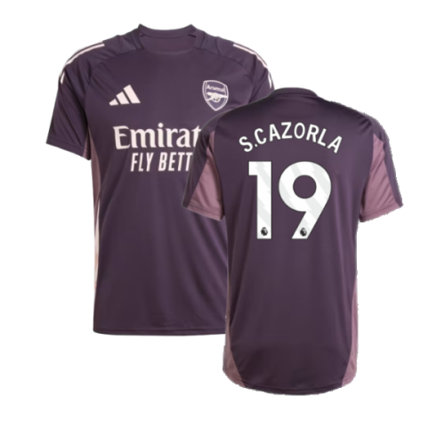 2024-2025 Arsenal Training Jersey (Aurora Black) (S.Cazorla 19)