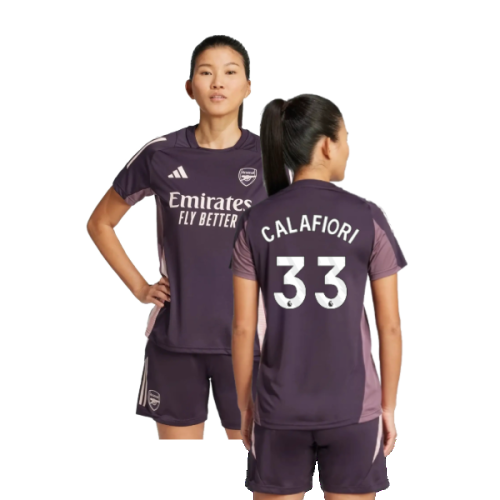 2024-2025 Arsenal Training Jersey (Aurora Black) - Womens (Calafiori 33)