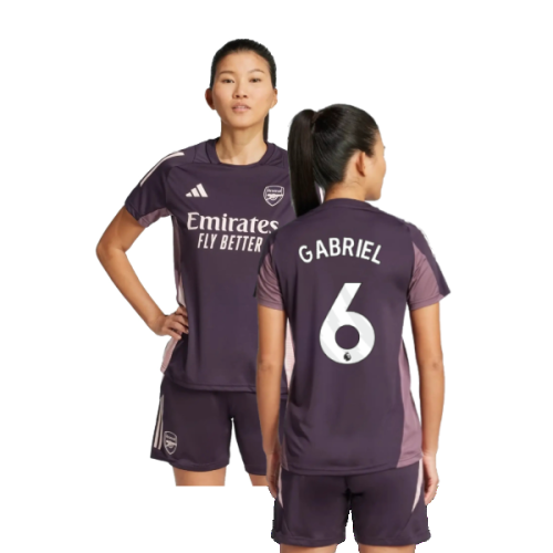 2024-2025 Arsenal Training Jersey (Aurora Black) - Womens (Gabriel 6)