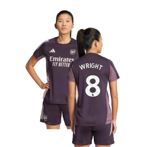 2024-2025 Arsenal Training Jersey (Aurora Black) - Womens (Wright 8)