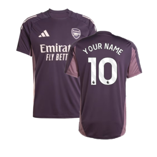 2024-2025 Arsenal Training Jersey (Aurora Black) (Your Name)