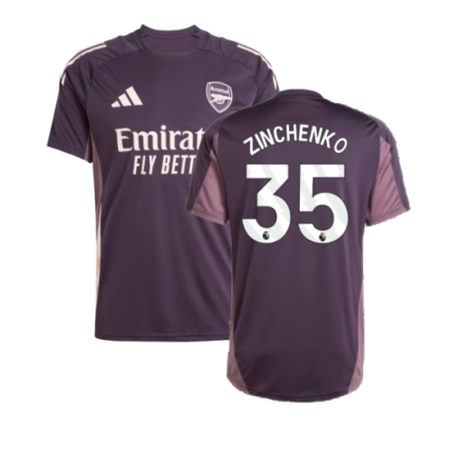 2024-2025 Arsenal Training Jersey (Aurora Black) (Zinchenko 35)