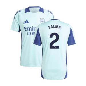 2024-2025 Arsenal Training Jersey (Clear Aqua) (Saliba 2) 2024-2025 Arsenal Training Jersey (Clear Aqua) (Saliba 2)