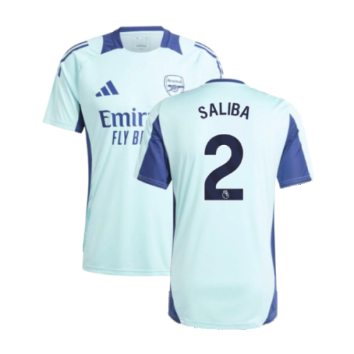 2024-2025 Arsenal Training Jersey (Clear Aqua) (Saliba 2)