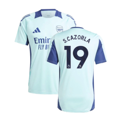 2024-2025 Arsenal Training Jersey (Clear Aqua) (S.Cazorla 19)