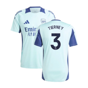 2024-2025 Arsenal Training Jersey (Clear Aqua) (Tierney 3)