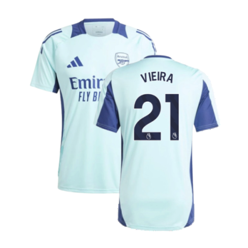 2024-2025 Arsenal Training Jersey (Clear Aqua) (Vieira 21)