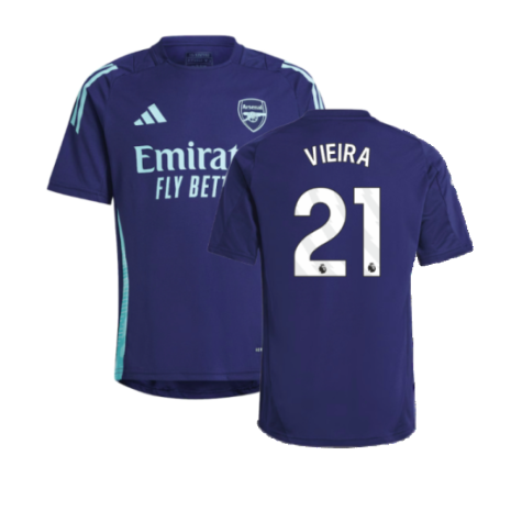 2024-2025 Arsenal Training Jersey (Night Sky) - Kids (Vieira 21)