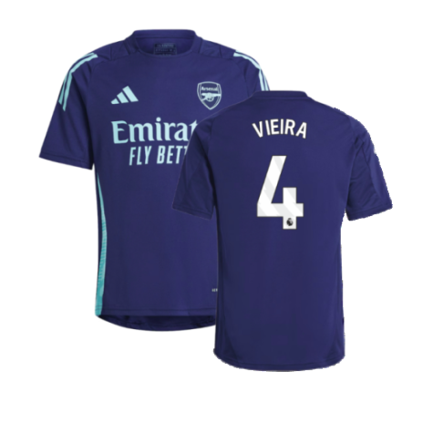 2024-2025 Arsenal Training Jersey (Night Sky) - Kids (Vieira 4)