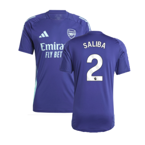 2024-2025 Arsenal Training Jersey (Night Sky) (Saliba 2)