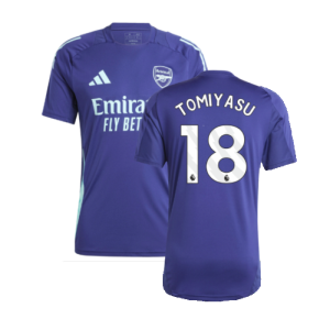 2024-2025 Arsenal Training Jersey (Night Sky) (Tomiyasu 18)