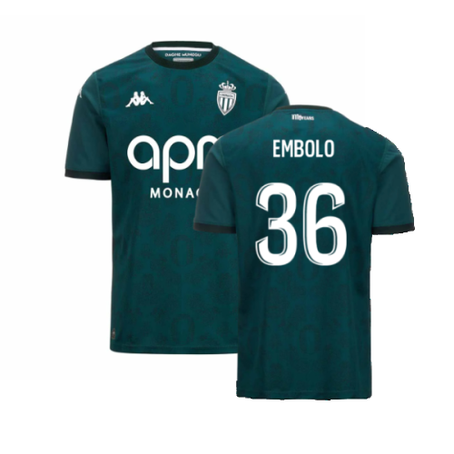 2024-2025 AS Monaco Away Shirt (Embolo 36)