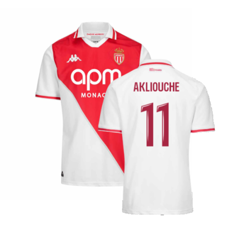 2024-2025 AS Monaco Home Shirt (Akliouche 11)