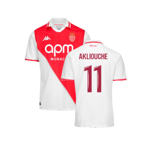 2024-2025 AS Monaco Home Shirt (Kids) (Akliouche 11)