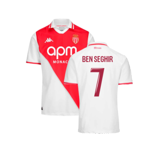 2024-2025 AS Monaco Home Shirt (Kids) (Ben Seghir 7)