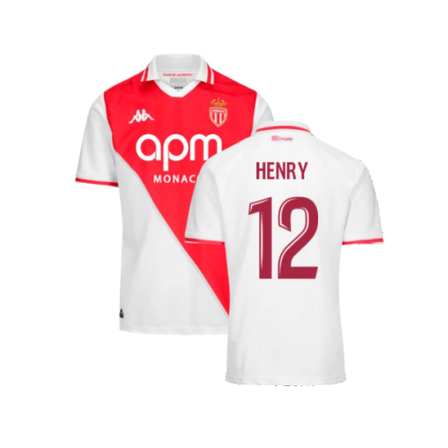 2024-2025 AS Monaco Home Shirt (Kids) (Henry 12)