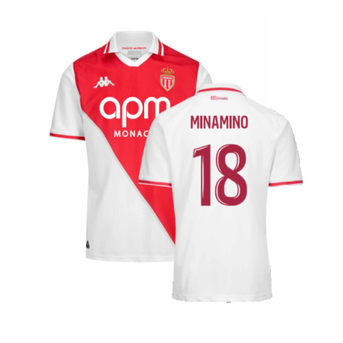 2024-2025 AS Monaco Home Shirt (Minamino 18)