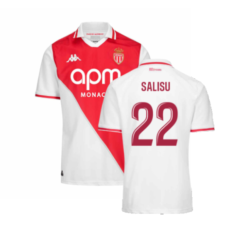 2024-2025 AS Monaco Home Shirt (Salisu 22)