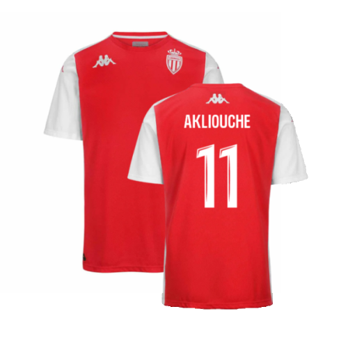 2024-2025 AS Monaco Player Training Shirt (Red) (Akliouche 11)