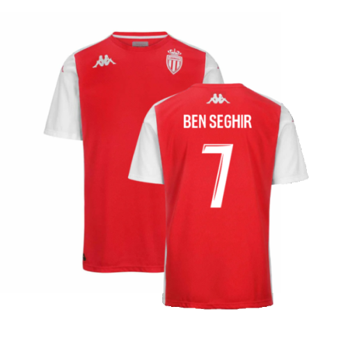 2024-2025 AS Monaco Player Training Shirt (Red) (Ben Seghir 7)