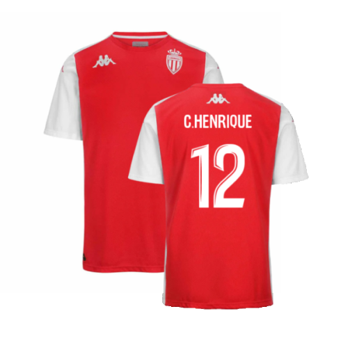 2024-2025 AS Monaco Player Training Shirt (Red) (C.Henrique 12)