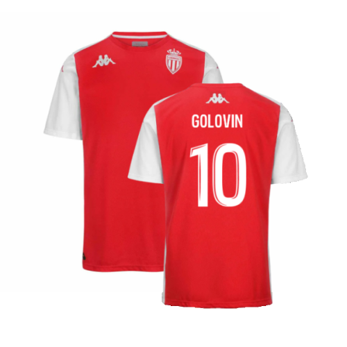 2024-2025 AS Monaco Player Training Shirt (Red) (Golovin 10)