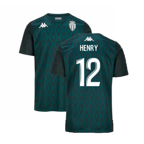 2024-2025 AS Monaco Pre-Match Shirt (Green) (Henry 12)