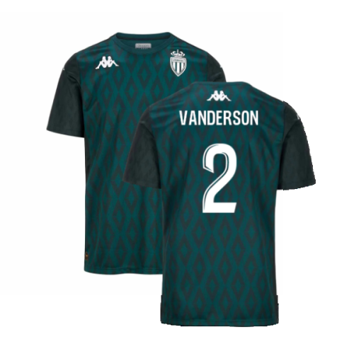 2024-2025 AS Monaco Pre-Match Shirt (Green) (Vanderson 2)