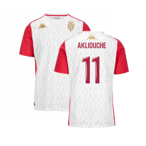 2024-2025 AS Monaco Pre-Match Shirt (White) (Akliouche 11)