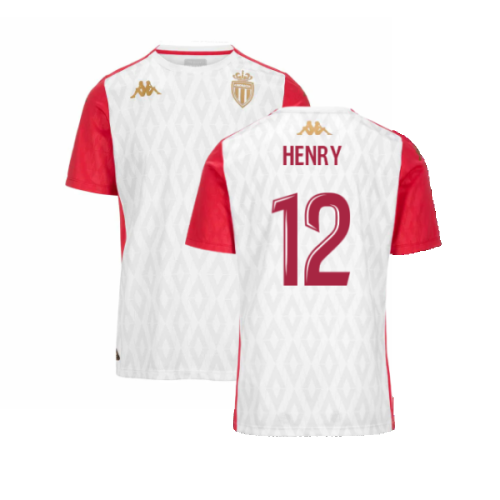 2024-2025 AS Monaco Pre-Match Shirt (White) (Henry 12)