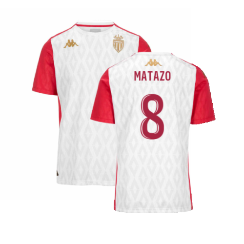 2024-2025 AS Monaco Pre-Match Shirt (White) (Matazo 8)