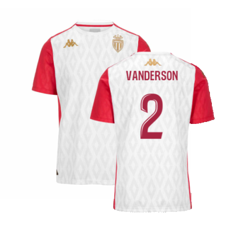 2024-2025 AS Monaco Pre-Match Shirt (White) (Vanderson 2)