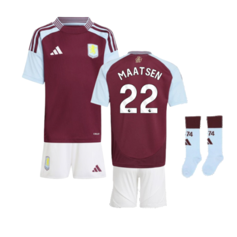 2024-2025 Aston Villa Home Mini Kit (Maatsen 22)