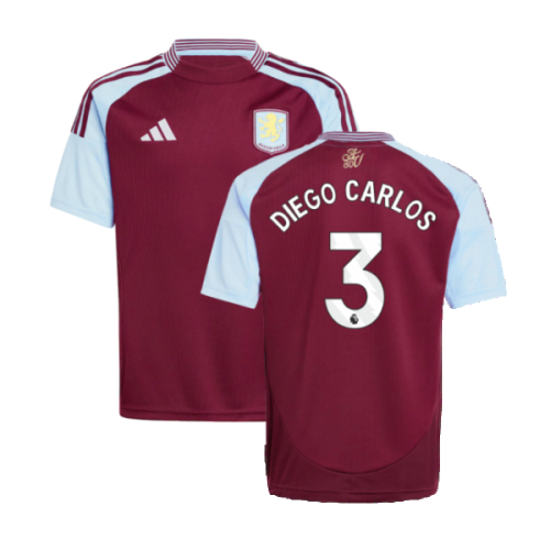 2024-2025 Aston Villa Home Shirt (Kids) (Diego Carlos 3)