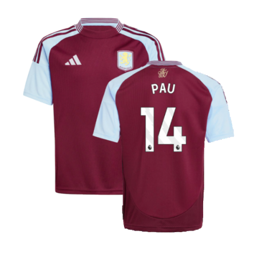 2024-2025 Aston Villa Home Shirt (Kids) (Pau 14)